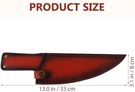 PRETTYZOOM Safety Knives Cover - PU Leather Edge Guard for Kitchen Use