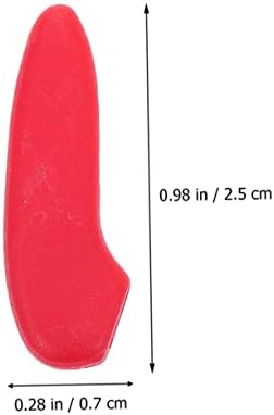 PRETTYZOOM 30-Piece Red Knives Tip Protective Covers