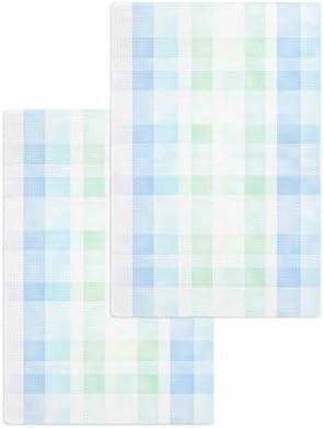 Pastel Waffle Kitchen Hand Towels Set