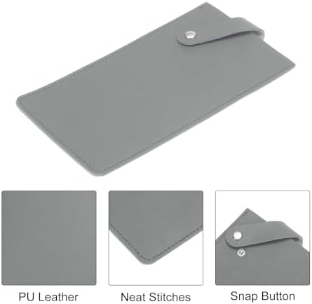 PATIKIL 2-Pack Leather Knife Guards for Kitchen Grey