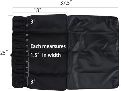 Tosnail Chef Knife Case Roll Bag To Work Perfectly