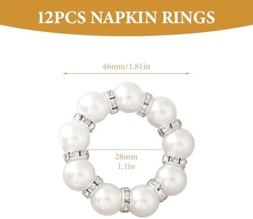 Elegant Pearl Napkin Rings - Perfect for Special Occasions