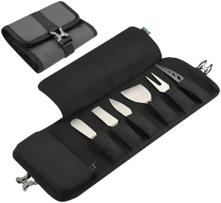 Cheese Knife Organizing Case Mini Knives Roll Bag for Travel Parties