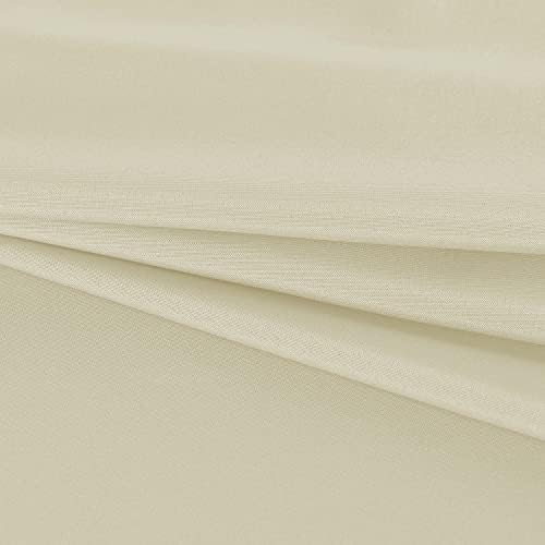 Durable 70x120 Inch Tablecloth for Dining Parties and Camping Ivory