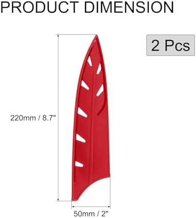 Uxcell 2 Pcs Knife Cover Sleeves Red 87 x 2 Inches