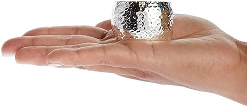 Elegance 12-Piece Silver Napkin Rings - Compact Durable Reusable for Weddings Parties