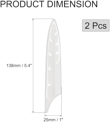 2 Pcs Knife Cover Sleeves PP Edge Guard Universal Kitchen Tool