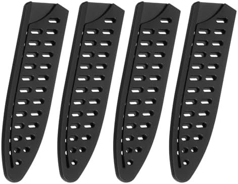 4Pcs Black Knife Cover Sleeves Durable Edge Protector