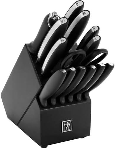 Henckels Silver Symmetry 15-Piece Knife Block Set