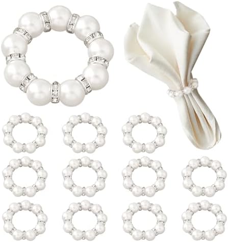 Elegant Pearl Napkin Rings - Perfect for Special Occasions
