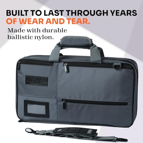 Asaya Chef Knife Bag - 28 Pockets - Durable - Ballistic Nylon
