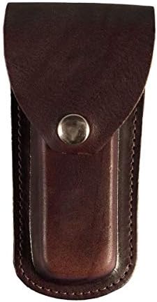 Genuine Leather 5 Knife Case Brown