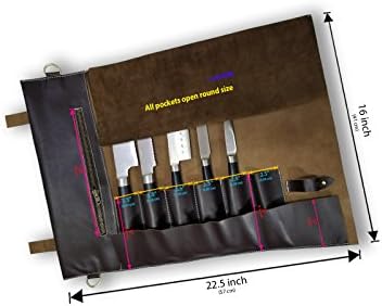 Premium Leather Chef Knife Bag