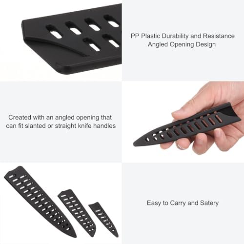 3-Piece Knife Cover Set Durable Protection for Your Kitchen Knives