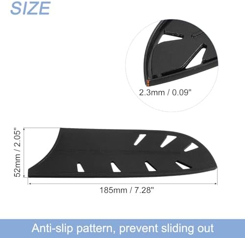 2Pcs Black Blade Edge Guards for Your 7 Santoku Knife