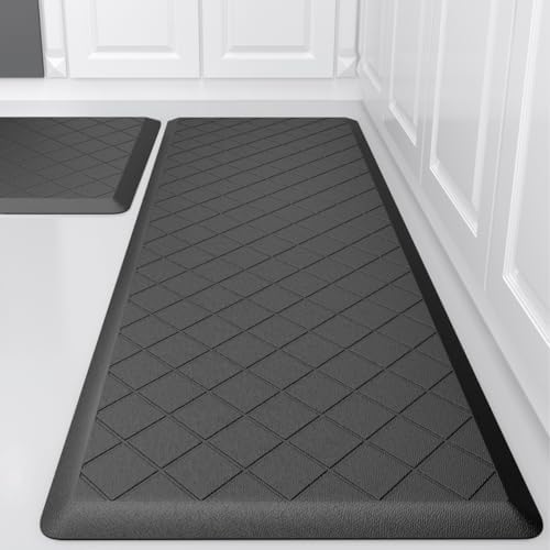 Cushioned Kitchen Mat 2-Pack Anti-Fatigue Heavy Duty Ergonomic Comfort