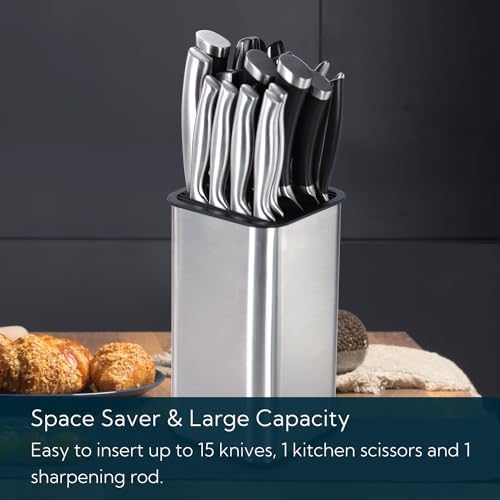 KITCHENDAO XL Universal Kitchen Knife Block