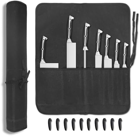 Lelezone Professional Chef Knife Roll Bag for Kitchen Storage