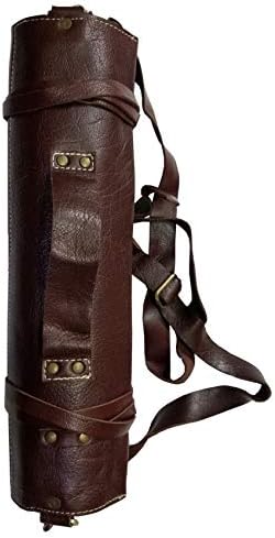 Solid Premium Leather Chef Knife Bag Roll with 10 slots space