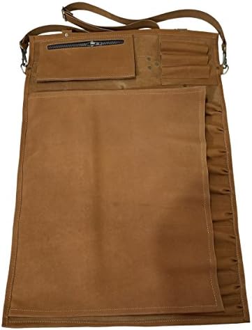 luvsecretlingerie Genuine Lightweight Leather Chef Knife Roll 13 Slots K5