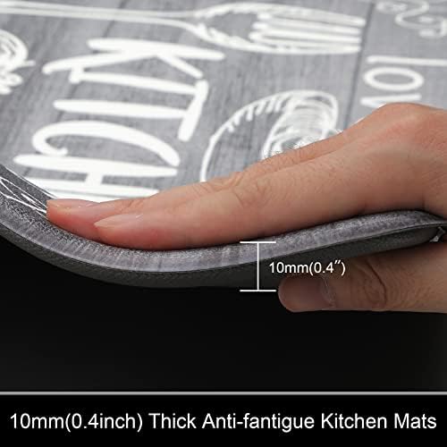 Safe Durable Anti-Fatigue Kitchen Rugs Set for Floors Standing Desks