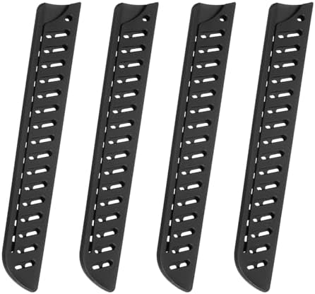 4-Piece 8-inch Knife Edge Guards Durable Black Kitchen Set
