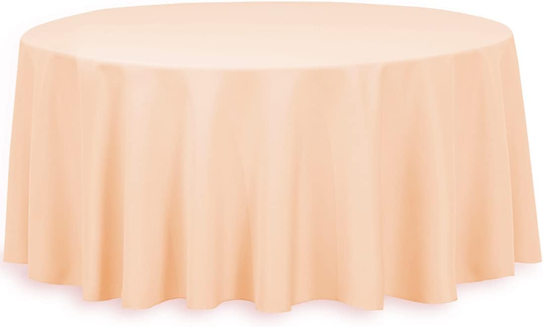 Peach Tablecloth for Large Gatherings
