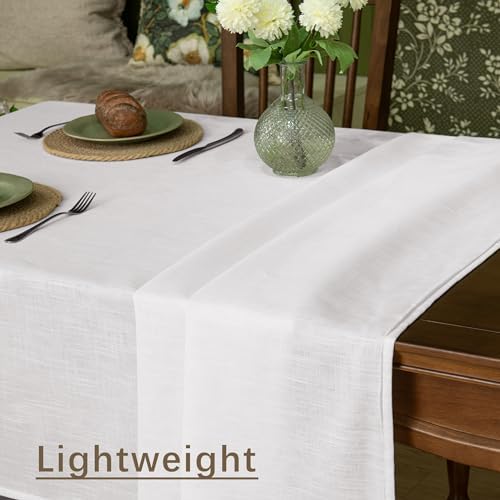 Karseteli Linen Textured Rectangle Tablecloth 60x120 Inch