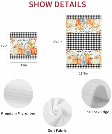 Fast-absorbent 12x12 Waffle Towels Set of 3