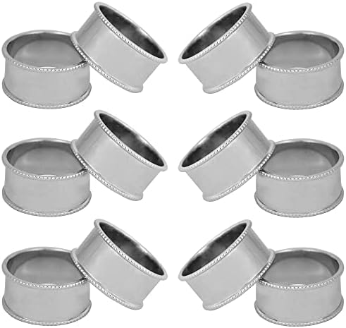 Pack of 12 Handmade Napkin Rings Holder for Table
