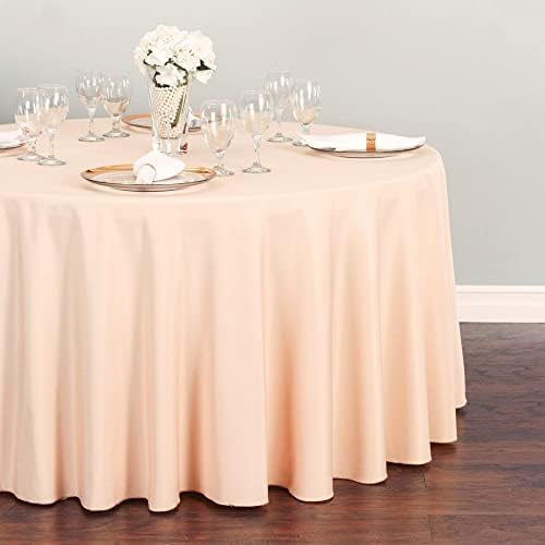 Peach Tablecloth for Large Gatherings