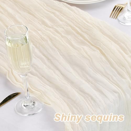 Boho Rustic Gauze Table Runner 3-Pack
