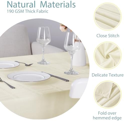 Elegant and versatile tablecloth for dining rooms kitchens and more