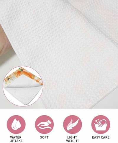 Vibrant Fall Plaid Kitchen Towels 3-Pack