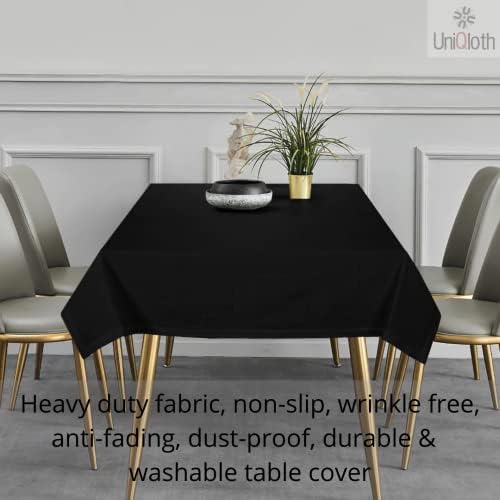 Relax at Home Rustic Farmhouse Tablecloth 52x70 Black