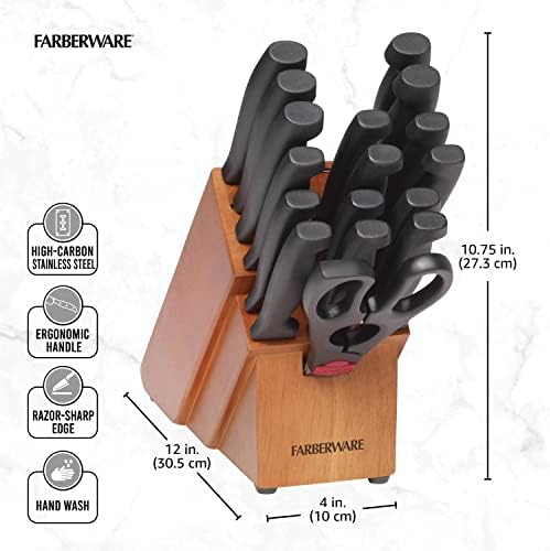 Stainless Steel Knife Block Set for Kitchen Use