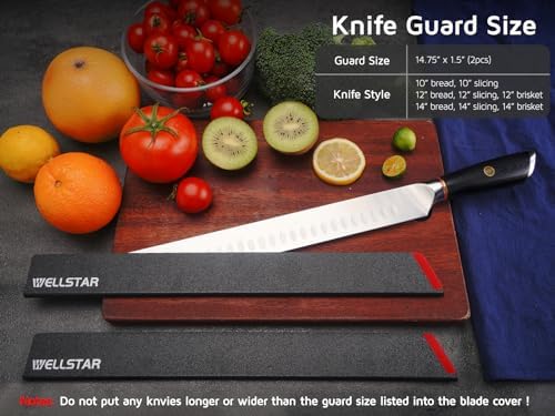 WELLSTAR 2 Piece Knife Edge Guards Set 14 Inch Universal