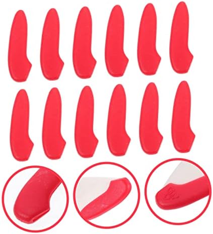 PRETTYZOOM 30-Piece Red Knives Tip Protective Covers