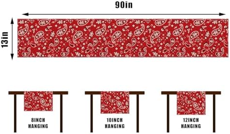 13x90 premium Western_tablecloth for parties and events