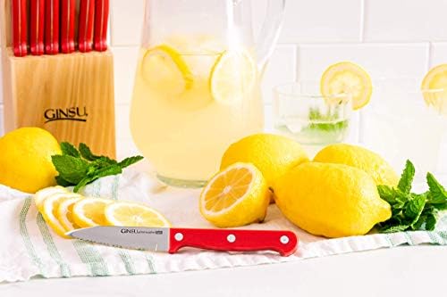 Perfectly Sharp 14-Piece Knife Set with Haffle Handles