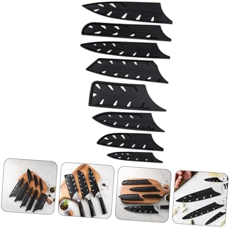 PRETYZOOM 8pcs Chef Knife Set Plastic Cutter Covers