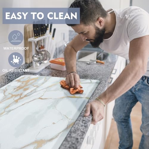WEZVIX Anti Fatigue Kitchen Rugs 2 PCS Non-Slip