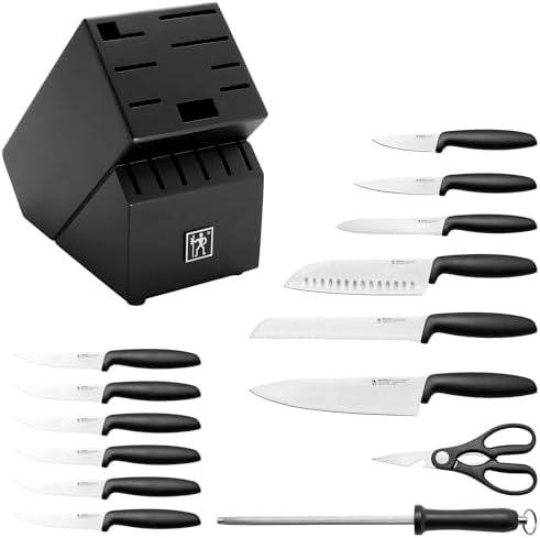 Henckels Silver Symmetry 15-Piece Knife Block Set
