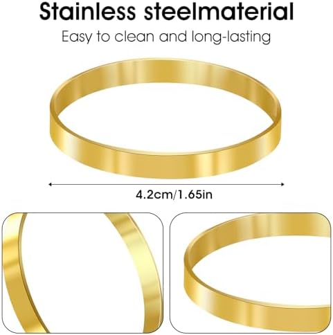 Durable Gold Napkin Rings for Parties Weddings
