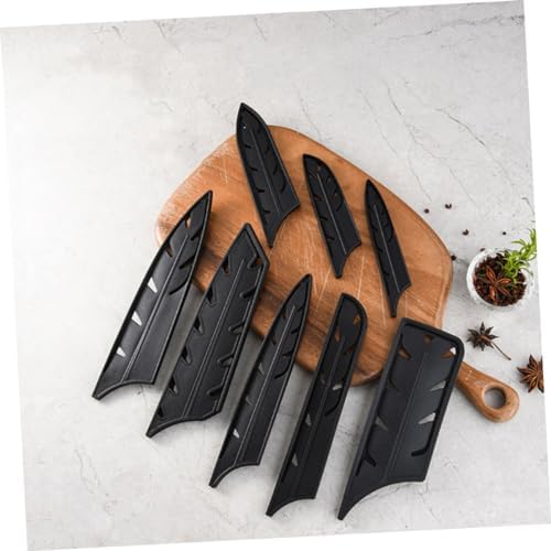 PRETYZOOM 8pcs Chef Knife Set Plastic Cutter Covers