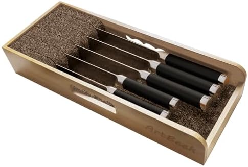 Bamboo Knife Holder for Drawers