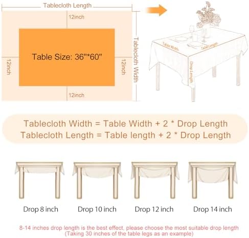 Elegant and versatile tablecloth for dining rooms kitchens and more