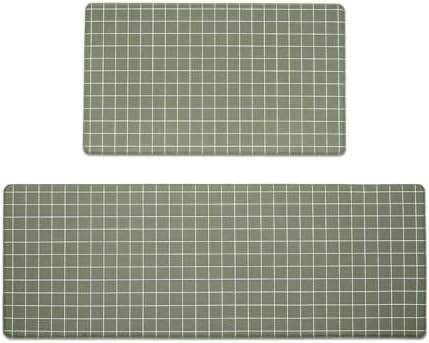 FRESHMINT Kitchen Mat Set Soft Durable 2-PieceANTI-FATIGUE Mat