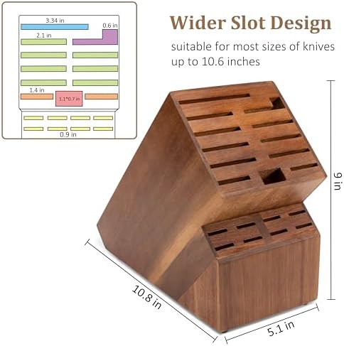 20 Slot Universal Knife Block Storage System