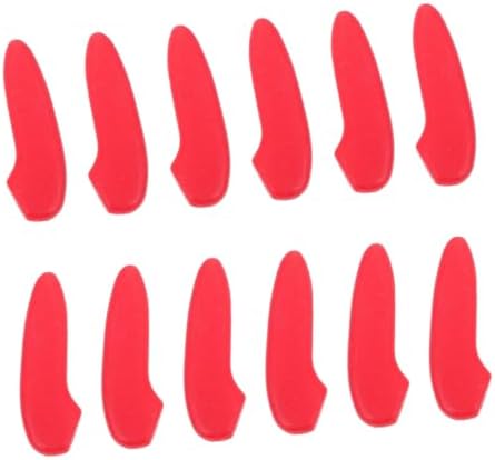 PRETTYZOOM 30-Piece Red Knives Tip Protective Covers